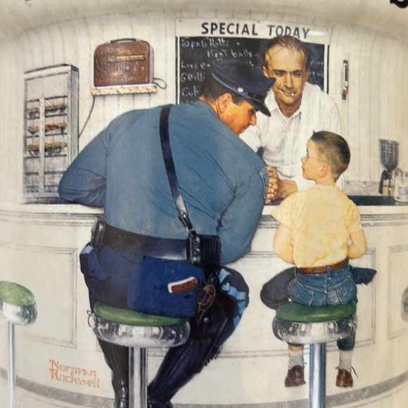 Vintage Harmony Bay Gourmet Ground Coffee Tin limited ed empty Norman Rockwell - Picture 4 of 16